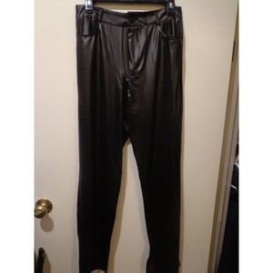 Faux Leather Flared Pants NWOT